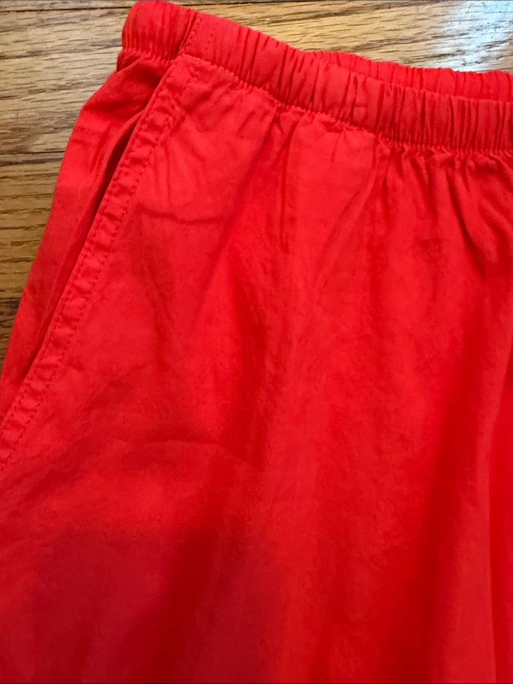 Wide Leg Drawstring Pants in Bright Red - Picture 4 of 8